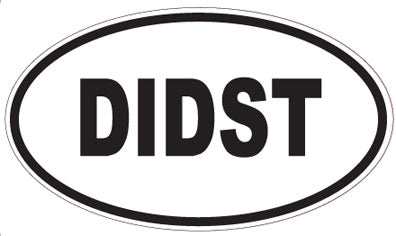 DIDST - Oval Magnet