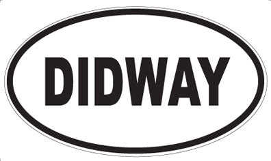 DIDWAY - Oval Sticker