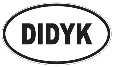 DIDYK - Oval Sticker