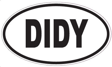 DIDY - Oval Sticker