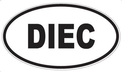DIEC - Oval Sticker