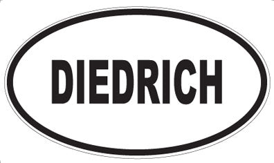 DIEDRICH - Oval Sticker