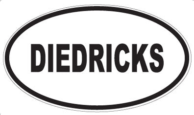 DIEDRICKS - Oval Magnet