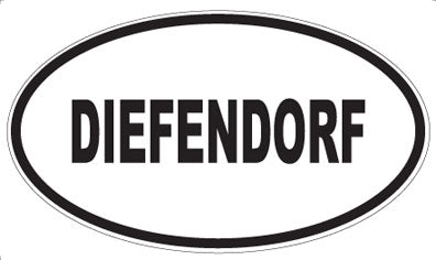 DIEFENDORF - Oval Magnet
