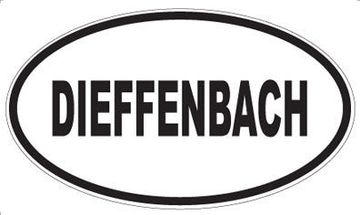 DIEFFENBACH - Oval Sticker