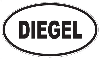DIEGEL - Oval Magnet