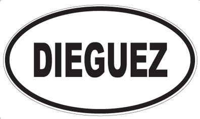 DIEGUEZ - Oval Magnet