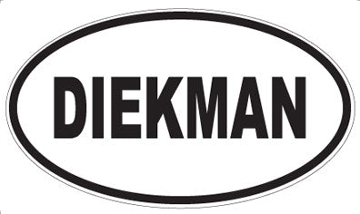 DIEKMAN - Oval Magnet