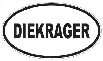 DIEKRAGER - Oval Magnet