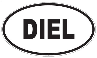 DIEL - Oval Sticker