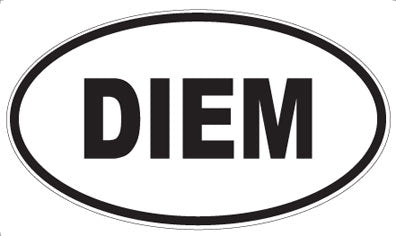 DIEM - Oval Sticker