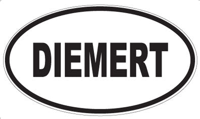 DIEMERT - Oval Sticker