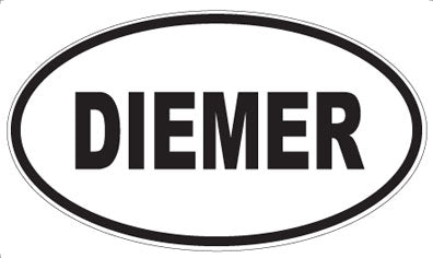 DIEMER - Oval Magnet