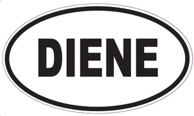 DIENE - Oval Sticker