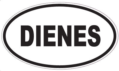 DIENES - Oval Sticker