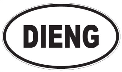 DIENG - Oval Sticker