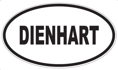 DIENHART - Oval Sticker