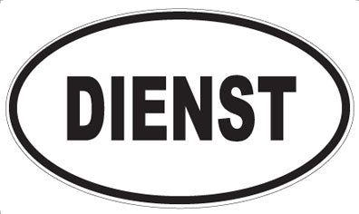 DIENST - Oval Magnet