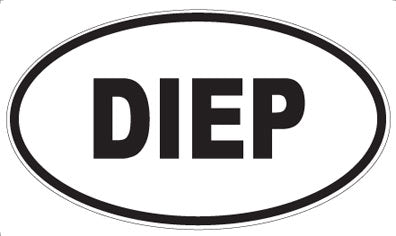 DIEP - Oval Sticker