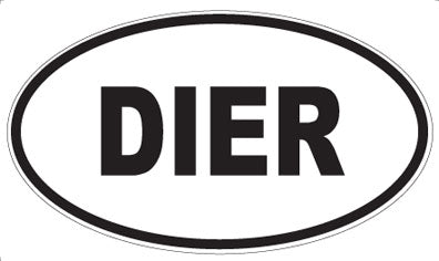 DIER - Oval Sticker