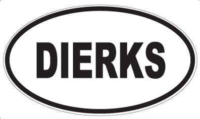 DIERKS - Oval Magnet
