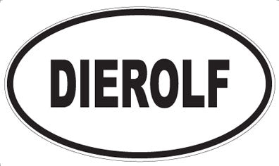 DIEROLF - Oval Sticker