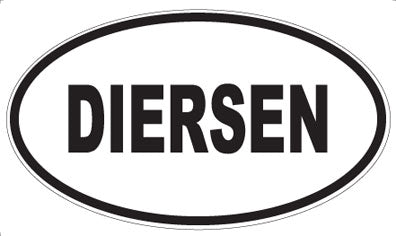 DIERSEN - Oval Sticker