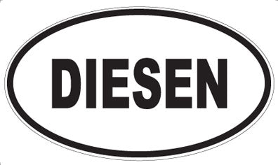 DIESEN - Oval Sticker