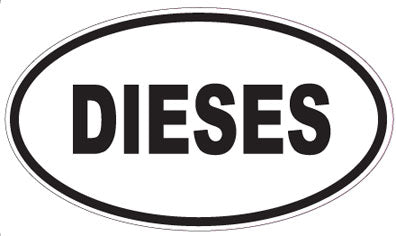 DIESES - Oval Sticker