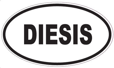 DIESIS - Oval Sticker