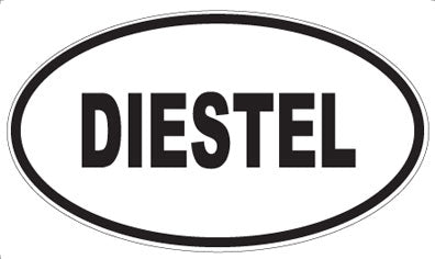 DIESTEL - Oval Sticker