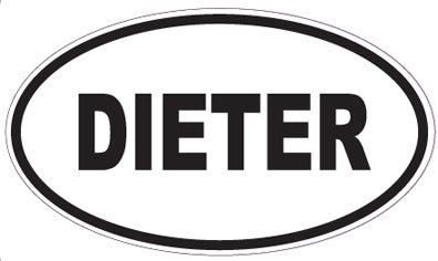 DIETER - Oval Sticker