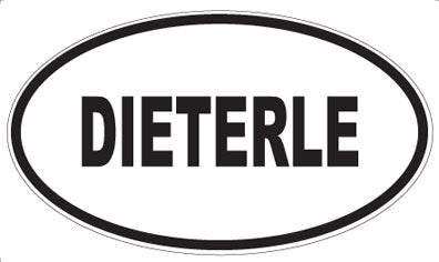 DIETERLE - Oval Sticker