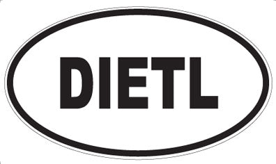 DIETL - Oval Sticker