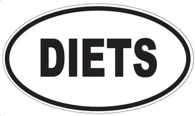 DIETS - Oval Sticker
