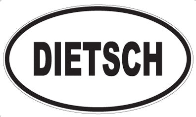DIETSCH - Oval Sticker