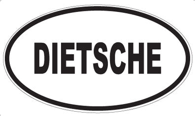DIETSCHE - Oval Sticker