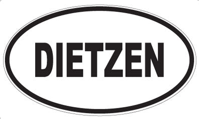 DIETZEN - Oval Sticker
