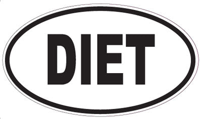DIET - Oval Sticker