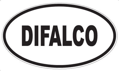 DIFALCO - Oval Sticker