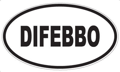 DIFEBBO - Oval Magnet