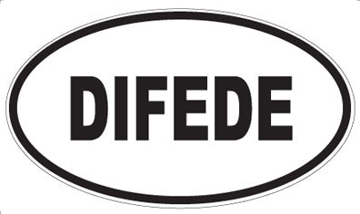 DIFEDE - Oval Sticker