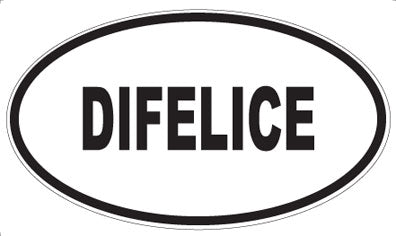 DIFELICE - Oval Sticker