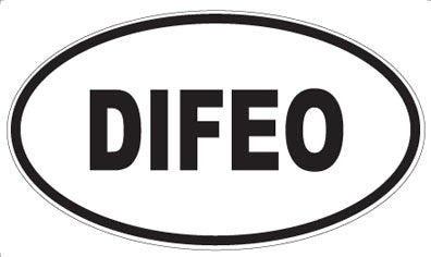 DIFEO - Oval Sticker