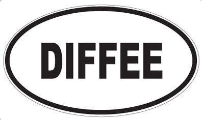 DIFFEE - Oval Sticker