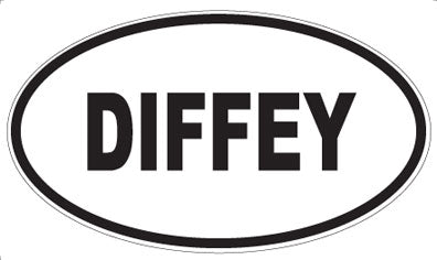 DIFFEY - Oval Magnet