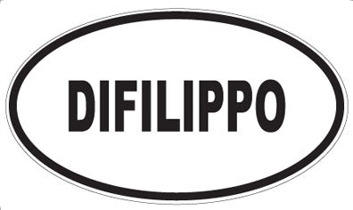 DIFILIPPO - Oval Sticker
