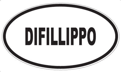 DIFILLIPPO - Oval Sticker