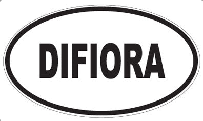 DIFIORA - Oval Sticker