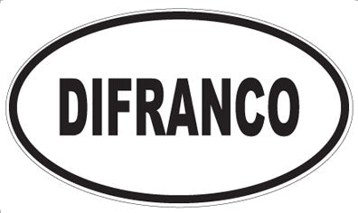 DIFRANCO - Oval Magnet